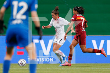 2021-05-30 - Valentina Bergamaschi (AC Milan) in action against Andressa Alves Da Silva (AS Roma) - FINALE - MILAN VS ROMA - WOMEN ITALIAN CUP - SOCCER