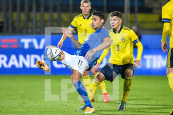 2020-11-18 - Gianluca Scamacca (Italia) - QUALIFICAZIONI EUROPEI - ITALIA U21 VS SVEZIA - UEFA EUROPEAN - SOCCER