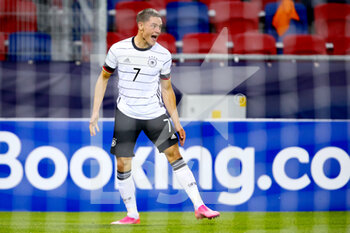 2021-06-03 - Florian Wirtz of Germany U21 celebrates after scoring his sides second goal during the 2021 UEFA European Under-21 Championship, Semi-Finals football match between Netherlands and Germany on June 3, 2021 at MOL Arena Sosto in Szekesfehervar, Hungary - Photo Istvan Derencsenyi / Orange Pictures / DPPI - 2021 UEFA EUROPEAN UNDER-21 CHAMPIONSHIP, SEMI-FINALS FOOTBALL MATCH BETWEEN NETHERLANDS AND GERMANY - UEFA EUROPEAN - SOCCER