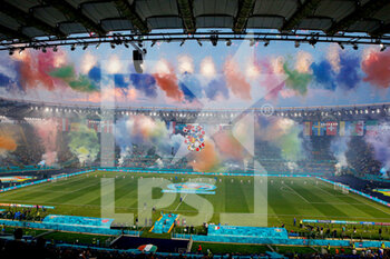 2021-06-11 - Show illustration before the UEFA Euro 2020, Group A, football match between Turkey and Italy on June 11, 2021 at Stadio Olimpico in Rome, Italy - Photo Orange Pictures / DPPI - UEFA EURO 2020, GROUP A, FOOTBALL MATCH - TURKEY VS ITALY - UEFA EUROPEAN - SOCCER