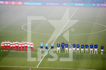 2021-06-11 - Teams before the UEFA Euro 2020, Group A, football match between Turkey and Italy on June 11, 2021 at Stadio Olimpico in Rome, Italy - Photo Orange Pictures / DPPI - UEFA EURO 2020, GROUP A, FOOTBALL MATCH - TURKEY VS ITALY - UEFA EUROPEAN - SOCCER