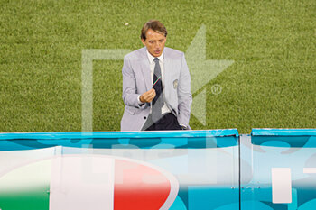 2021-06-11 - Head coach Roberto Mancini of Italy during the UEFA Euro 2020, Group A, football match between Turkey and Italy on June 11, 2021 at Stadio Olimpico in Rome, Italy - Photo Orange Pictures / DPPI - UEFA EURO 2020, GROUP A, FOOTBALL MATCH - TURKEY VS ITALY - UEFA EUROPEAN - SOCCER