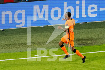 2021-06-14 - Georginio Wijnaldum of the Netherlands celebrates after scoring his sides first goal during the UEFA Euro 2020, Group C football match between Netherlands and Ukraine on June 13, 2021 at the Johan Cruijff ArenA in Amsterdam, Netherlands - Photo Andre Weening / Orange Pictures / DPPI - UEFA EURO 2020, GROUP C FOOTBALL - NETHERLANDS VS UKRAINE - UEFA EUROPEAN - SOCCER