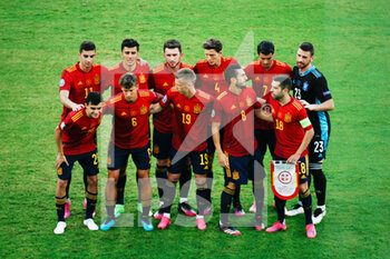 2021-06-14 - Team of Spain during the UEFA EURO 2020, Group E football match between Spain and Sweden on June 14, 2021 at La Cartuja stadium in Seville, Spain - Photo Joaquin Corchero / Spain DPPI / DPPI - UEFA EURO 2020, GROUP E - SPAIN VS SWEDEN - UEFA EUROPEAN - SOCCER