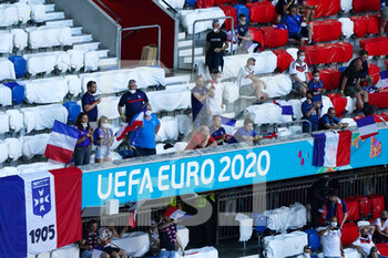 2021-06-15 - Fans of France during the UEFA Euro 2020, Group F football match between France and Germany on June 15, 2021 at Allianz Arena in Munich, Germany - Photo Andre Weening / Orange Pictures / DPPI - UEFA EURO 2020, GROUP F - FRANCE VS GERMANY - UEFA EUROPEAN - SOCCER