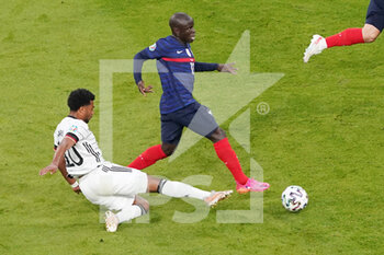 2021-06-15 - Serge Gnabry of Germany, Ngolo Kante of France during the UEFA Euro 2020, Group F football match between France and Germany on June 15, 2021 at Allianz Arena in Munich, Germany - Photo Andre Weening / Orange Pictures / DPPI - UEFA EURO 2020, GROUP F - FRANCE VS GERMANY - UEFA EUROPEAN - SOCCER