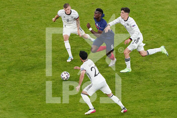 2021-06-15 - Ilkay Gundogan of Germany, Toni Kroos of Germany, Paul Pogba of France during the UEFA Euro 2020, Group F football match between France and Germany on June 15, 2021 at Allianz Arena in Munich, Germany - Photo Andre Weening / Orange Pictures / DPPI - UEFA EURO 2020, GROUP F - FRANCE VS GERMANY - UEFA EUROPEAN - SOCCER