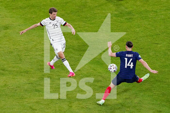 2021-06-15 - Thomas Muller of Germany, Adrien Rabiot of France during the UEFA Euro 2020, Group F football match between France and Germany on June 15, 2021 at Allianz Arena in Munich, Germany - Photo Andre Weening / Orange Pictures / DPPI - UEFA EURO 2020, GROUP F - FRANCE VS GERMANY - UEFA EUROPEAN - SOCCER