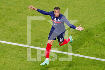 2021-06-15 - Kylian Mbappe of France celebrates a goal but it is disallowed for offside during the UEFA Euro 2020, Group F football match between France and Germany on June 15, 2021 at Allianz Arena in Munich, Germany - Photo Andre Weening / Orange Pictures / DPPI - UEFA EURO 2020, GROUP F - FRANCE VS GERMANY - UEFA EUROPEAN - SOCCER