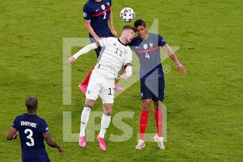 2021-06-15 - Timo Werner of Germany, Raphael Varane of France during the UEFA Euro 2020, Group F football match between France and Germany on June 15, 2021 at Allianz Arena in Munich, Germany - Photo Andre Weening / Orange Pictures / DPPI - UEFA EURO 2020, GROUP F - FRANCE VS GERMANY - UEFA EUROPEAN - SOCCER