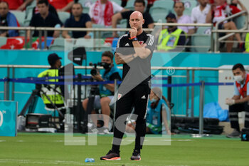 2021-06-16 - Coach Rob Page of Wales during the UEFA Euro 2020, Group A football match between Turkey and Wales on June 16, 2021 at Baku Olympic Stadium in Baku, Azerbaijan - Photo Orange Pictures / DPPI - UEFA EURO 2020, GROUP A - TURKEY VS WALES - UEFA EUROPEAN - SOCCER