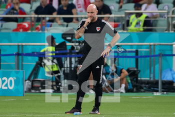 2021-06-16 - Coach Rob Page of Wales during the UEFA Euro 2020, Group A football match between Turkey and Wales on June 16, 2021 at Baku Olympic Stadium in Baku, Azerbaijan - Photo Orange Pictures / DPPI - UEFA EURO 2020, GROUP A - TURKEY VS WALES - UEFA EUROPEAN - SOCCER