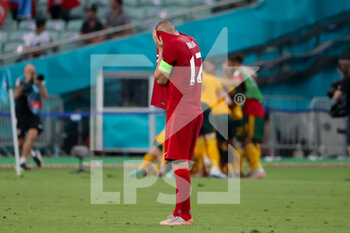 2021-06-16 - Burak Y?lmaz of Turkey looks dejected after conceding his sides second goal during the UEFA Euro 2020, Group A football match between Turkey and Wales on June 16, 2021 at Baku Olympic Stadium in Baku, Azerbaijan - Photo Orange Pictures / DPPI - UEFA EURO 2020, GROUP A - TURKEY VS WALES - UEFA EUROPEAN - SOCCER