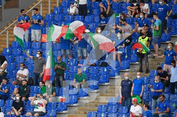 2021-06-16 - Italian fans in the stands  during the UEFA Euro 2020 Group A - Italy vs Switzerland at the Olimpic Stadium in Rome. - UEFA EURO 2020 GROUP A - ITALY VS SWITZERLAND - UEFA EUROPEAN - SOCCER