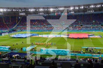 2021-06-16 - overview of the Olympic stadium seen in action during the UEFA Euro 2020 Group A - Italy vs Switzerland at the Olimpic Stadium in Rome. - UEFA EURO 2020 GROUP A - ITALY VS SWITZERLAND - UEFA EUROPEAN - SOCCER
