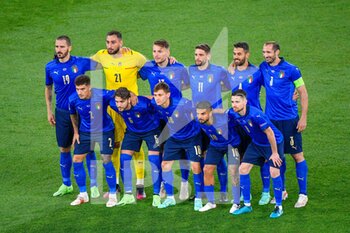 2021-06-16 - Italy team line up during the UEFA Euro 2020 Group A - Italy vs Switzerland at the Olimpic Stadium in Rome. - UEFA EURO 2020 GROUP A - ITALY VS SWITZERLAND - UEFA EUROPEAN - SOCCER