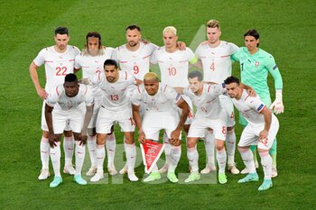 2021-06-16 - Switzerland team line up during the UEFA Euro 2020 Group A - Italy vs Switzerland at the Olimpic Stadium in Rome. - UEFA EURO 2020 GROUP A - ITALY VS SWITZERLAND - UEFA EUROPEAN - SOCCER