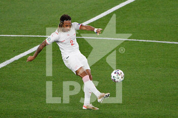 2021-06-16 - Kevin Mbabu of Switzerland seen in action during the UEFA Euro 2020 Group A - Italy vs Switzerland at the Olimpic Stadium in Rome. - UEFA EURO 2020 GROUP A - ITALY VS SWITZERLAND - UEFA EUROPEAN - SOCCER