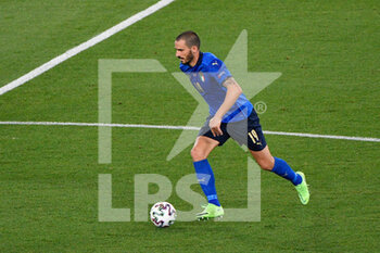 2021-06-16 - Leonardo Bonucci of Italy seen in action during the UEFA Euro 2020 Group A - Italy vs Switzerland at the Olimpic Stadium in Rome. - UEFA EURO 2020 GROUP A - ITALY VS SWITZERLAND - UEFA EUROPEAN - SOCCER