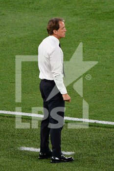 2021-06-16 - Roberto Mancini coach of Italy seen in action during the UEFA Euro 2020 Group A - Italy vs Switzerland at the Olimpic Stadium in Rome. - UEFA EURO 2020 GROUP A - ITALY VS SWITZERLAND - UEFA EUROPEAN - SOCCER
