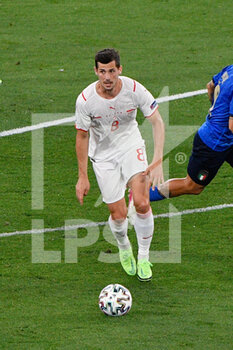 2021-06-16 - Remo Freuler of Switzerland seen in action during the UEFA Euro 2020 Group A - Italy vs Switzerland at the Olimpic Stadium in Rome. - UEFA EURO 2020 GROUP A - ITALY VS SWITZERLAND - UEFA EUROPEAN - SOCCER