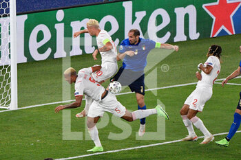 2021-06-16 - Giorgio Chiellini of Italy seen in action during the UEFA Euro 2020 Group A - Italy vs Switzerland at the Olimpic Stadium in Rome. - UEFA EURO 2020 GROUP A - ITALY VS SWITZERLAND - UEFA EUROPEAN - SOCCER