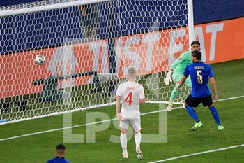 2021-06-16 - Goal of Manuel Locatelli of Italy 1-0 seen in action during the UEFA Euro 2020 Group A - Italy vs Switzerland at the Olimpic Stadium in Rome. - UEFA EURO 2020 GROUP A - ITALY VS SWITZERLAND - UEFA EUROPEAN - SOCCER