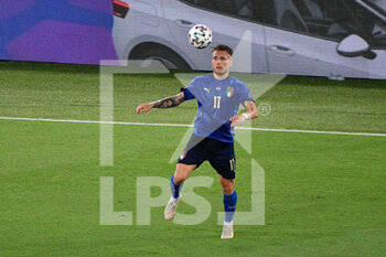 2021-06-16 - Ciro Immobile of Italy seen in action during the UEFA Euro 2020 Group A - Italy vs Switzerland at the Olimpic Stadium in Rome. - UEFA EURO 2020 GROUP A - ITALY VS SWITZERLAND - UEFA EUROPEAN - SOCCER