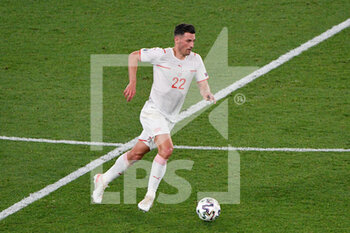 2021-06-16 - Fabian Schar of Switzerland seen in action during the UEFA Euro 2020 Group A - Italy vs Switzerland at the Olimpic Stadium in Rome. - UEFA EURO 2020 GROUP A - ITALY VS SWITZERLAND - UEFA EUROPEAN - SOCCER