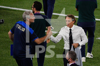 2021-06-16 - Roberto Mancini coach of Italy during the UEFA Euro 2020 Group A - Italy vs Switzerland at the Olimpic Stadium in Rome. - UEFA EURO 2020 GROUP A - ITALY VS SWITZERLAND - UEFA EUROPEAN - SOCCER
