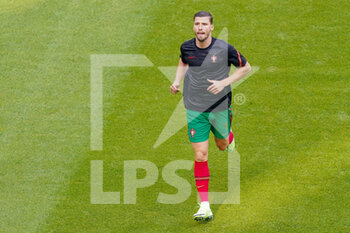 2021-06-19 - Ruben Dias of Portugal warms up during the UEFA Euro 2020, Group F football match between Portugal and Germany on June 19, 2021 at Allianz Arena in Munich, Germany - Photo Andre Weening / Orange Pictures / DPPI - UEFA EURO 2020, GROUP F - PORTUGAL VS GERMANY - UEFA EUROPEAN - SOCCER