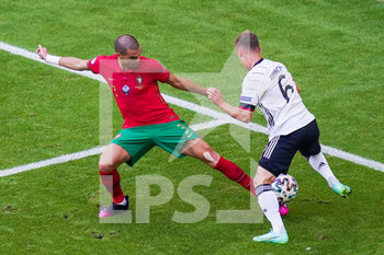 2021-06-19 - Pepe of Portugal, Joshua Kimmich of Germany during the UEFA Euro 2020, Group F football match between Portugal and Germany on June 19, 2021 at Allianz Arena in Munich, Germany - Photo Andre Weening / Orange Pictures / DPPI - UEFA EURO 2020, GROUP F - PORTUGAL VS GERMANY - UEFA EUROPEAN - SOCCER