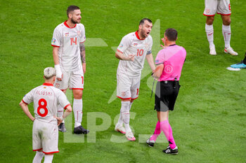 2021-06-21 - Goran Pandev of North Macedonia protests during the UEFA Euro 2020, Group C football match between North Macedonia and Netherlands on June 21, 2021 at the Johan Cruijff ArenA in Amsterdam, Netherlands - Photo Marcel ter Bals / Orange Pictures / DPPI - UEFA EURO 2020, GROUP C - NORTH MACEDONIA VS NETHERLANDS - UEFA EUROPEAN - SOCCER