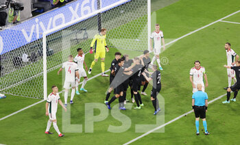 2021-06-23 - Kai Havertz of Germany celebrates the 1-1 goal with teammates during the UEFA Euro 2020, Group F football match between Germany and Hungary on June 23, 2021 at Allianz Arena in Munich, Germany - Photo Jurgen Fromme / firo Sportphoto / DPPI - UEFA EURO 2020, GROUP F - GERMANY AND HUNGARY - UEFA EUROPEAN - SOCCER