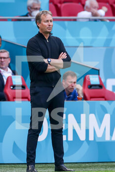 2021-06-26 - Coach Kasper Hjulmand of Denmark during the UEFA Euro 2020, round of 16 football match between Wales and Denmark on June 26, 2021 at the Johan Cruijff ArenA in Amsterdam, Netherlands - Photo Marcel ter Bals / Orange Pictures / DPPI - UEFA EURO 2020, ROUND OF 16 - WALES AND DENMARK - UEFA EUROPEAN - SOCCER