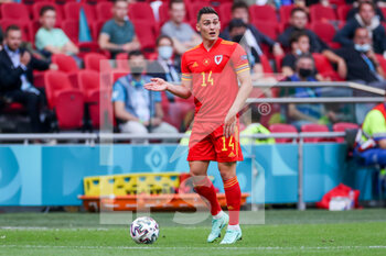 2021-06-26 - Connor Roberts of Wales during the UEFA Euro 2020, round of 16 football match between Wales and Denmark on June 26, 2021 at the Johan Cruijff ArenA in Amsterdam, Netherlands - Photo Marcel ter Bals / Orange Pictures / DPPI - UEFA EURO 2020, ROUND OF 16 - WALES AND DENMARK - UEFA EUROPEAN - SOCCER