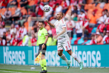 2021-06-26 - Martin Braithwaite of Denmark during the UEFA Euro 2020, round of 16 football match between Wales and Denmark on June 26, 2021 at the Johan Cruijff ArenA in Amsterdam, Netherlands - Photo Marcel ter Bals / Orange Pictures / DPPI - UEFA EURO 2020, ROUND OF 16 - WALES AND DENMARK - UEFA EUROPEAN - SOCCER