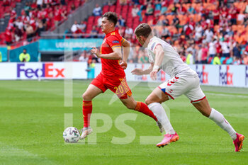 2021-06-26 - Daniel James of Wales during the UEFA Euro 2020, round of 16 football match between Wales and Denmark on June 26, 2021 at the Johan Cruijff ArenA in Amsterdam, Netherlands - Photo Marcel ter Bals / Orange Pictures / DPPI - UEFA EURO 2020, ROUND OF 16 - WALES AND DENMARK - UEFA EUROPEAN - SOCCER