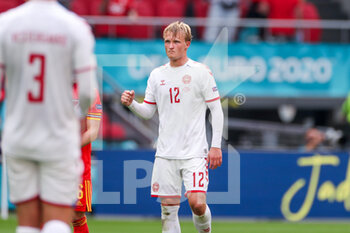 2021-06-26 - Kasper Dolberg of Denmark is celebrating his goal during the UEFA Euro 2020, round of 16 football match between Wales and Denmark on June 26, 2021 at the Johan Cruijff ArenA in Amsterdam, Netherlands - Photo Marcel ter Bals / Orange Pictures / DPPI - UEFA EURO 2020, ROUND OF 16 - WALES AND DENMARK - UEFA EUROPEAN - SOCCER