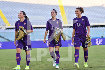 2019-09-12 - Alia Guagni (Fiorentina Women´s), Paloma Lazaro (Fiorentina Women´s) e Ilaria Mauro (Fiorentina Women´s) - FIORENTINA WOMEN´S VS ARSENAL - UEFA CHAMPIONS LEAGUE WOMEN - SOCCER