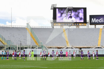 2020-12-10 - A minute of silence for Paolo Rossi - FIORENTINA FEMMINILE VS SLAVIA PRAGA - UEFA CHAMPIONS LEAGUE WOMEN - SOCCER