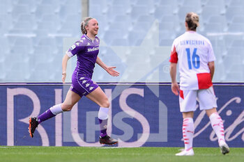 2020-12-10 - Louise Quinn (Fiorentina Femminile) celebrates after scoring the goal - FIORENTINA FEMMINILE VS SLAVIA PRAGA - UEFA CHAMPIONS LEAGUE WOMEN - SOCCER