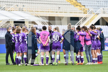 2021-03-11 - Antonio Cincotta (Head Coach Fiorentina Femminile) with the team - FIORENTINA FEMMINILE VS MANCHERSTER CITY - UEFA CHAMPIONS LEAGUE WOMEN - SOCCER