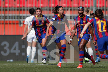 2021-03-24 - Asisat Oshoala (FC Barcelona) esultanza dopo aver segnato il gol del vantaggio - BARCELONA WOMEN VS MANCHESTER CITY - UEFA CHAMPIONS LEAGUE WOMEN - SOCCER