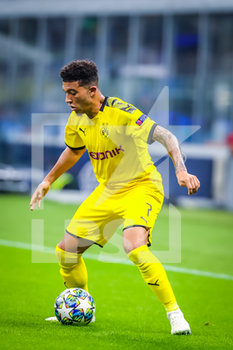 2020-01-01 - Jadon Sancho of Borussia Dortmund during Champions League season 2019/20 - Photo credit Fabrizio Carabelli - SOCCER CHAMPIONS LEAGUE SEASON 2019/20 - UEFA CHAMPIONS LEAGUE - SOCCER