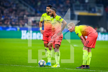 2020-01-01 - Raheem Sterling of Manchester City and Kevin De Bruyne of Manchester City during Champions League season 2019/20 - Photo credit Fabrizio Carabelli - SOCCER CHAMPIONS LEAGUE SEASON 2019/20 - UEFA CHAMPIONS LEAGUE - SOCCER