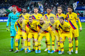 2020-01-01 - FC Barcelona team during Champions League season 2019/20 - Photo credit Fabrizio Carabelli - SOCCER CHAMPIONS LEAGUE SEASON 2019/20 - UEFA CHAMPIONS LEAGUE - SOCCER
