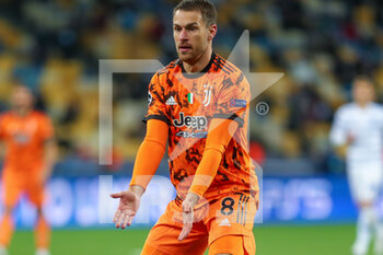 2020-10-20 - Aaron Ramsey of Juventus during the UEFA Champions League, Group Stage, Group G football match between Dynamo Kiev and Juventus on October 20, 2020 at NSK Olimpiyskiy in Kiev, Ukraine - Photo Andrey Lukatsky / Orange Pictures / DPPI - DYNAMO KIEV VS JUVENTUS - UEFA CHAMPIONS LEAGUE - SOCCER