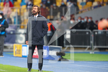 2020-10-20 - Andrea Pirlo, head coach of Juventus during the UEFA Champions League, Group Stage, Group G football match between Dynamo Kiev and Juventus on October 20, 2020 at NSK Olimpiyskiy in Kiev, Ukraine - Photo Andrey Lukatsky / Orange Pictures / DPPI - DYNAMO KIEV VS JUVENTUS - UEFA CHAMPIONS LEAGUE - SOCCER