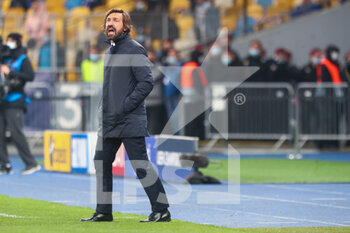 2020-10-20 - Andrea Pirlo, head coach of Juventus during the UEFA Champions League, Group Stage, Group G football match between Dynamo Kiev and Juventus on October 20, 2020 at NSK Olimpiyskiy in Kiev, Ukraine - Photo Andrey Lukatsky / Orange Pictures / DPPI - DYNAMO KIEV VS JUVENTUS - UEFA CHAMPIONS LEAGUE - SOCCER